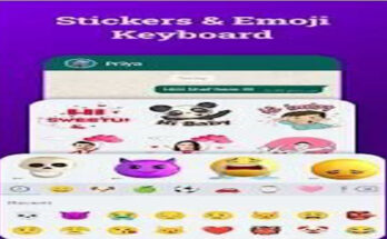 Bobble Keyboard colorful fonts preview on mobile screen