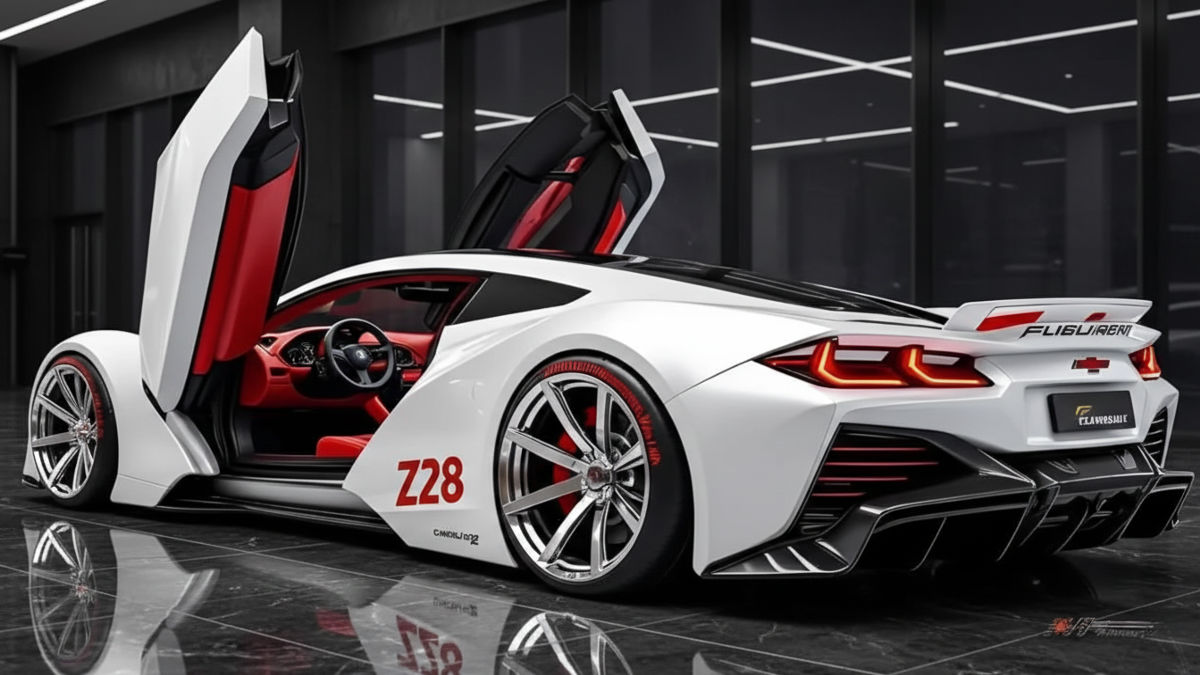 2026 Chevrolet Camaro Z28 high performance muscle car on track